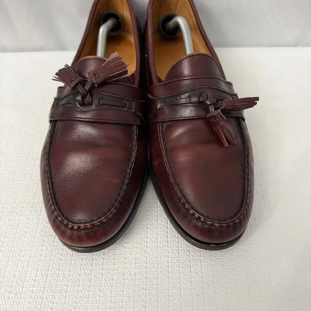 FootJoy Loafers Mens Size 11.5 D Brown Leather Vintage Tassel Dress Made In USA